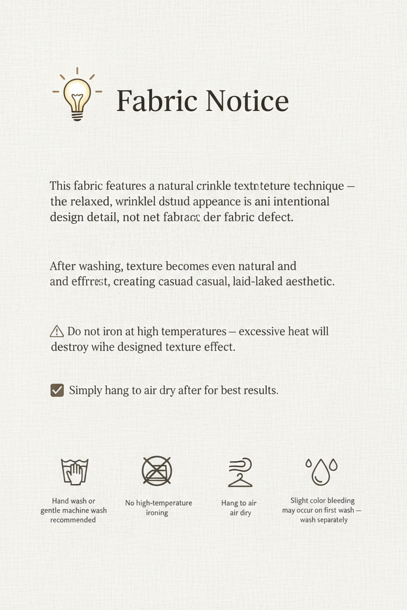 Fabric care guide - English version