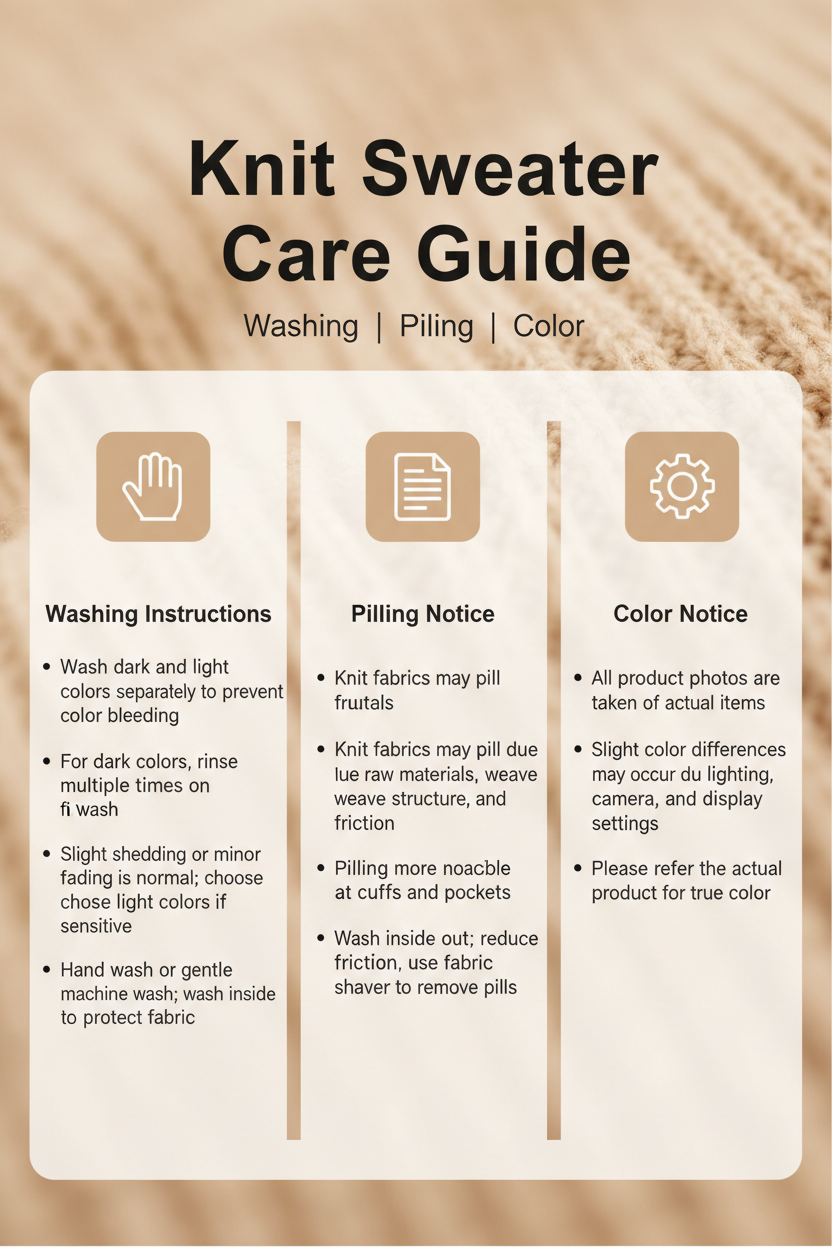 Knit Sweater Care Guide